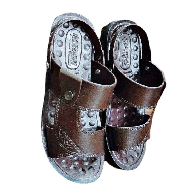 Non-slip Outer Wear Dual-use Sandals Slippers Men Casual Beach Shoes, Size: 40