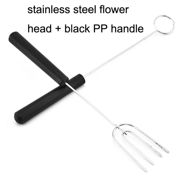 2 Sets Stainless Steel  DIY Baking Cake Decoration Steel Fork Suit(Black)