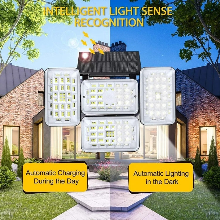 242LED Outdoor Human Body Sensing Waterproof Solar Wall Light