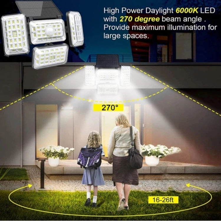 242LED Outdoor Human Body Sensing Waterproof Solar Wall Light