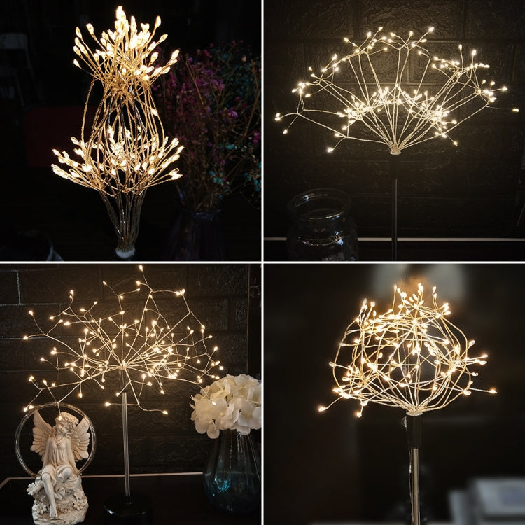 Indoor LED Branch Table Lamp Battery Box USB Fireworks Light(Warm White)