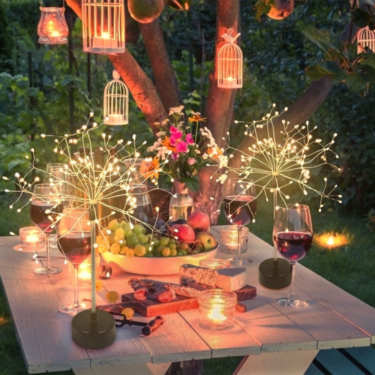 Indoor LED Branch Table Lamp Battery Box USB Fireworks Light(Warm White)