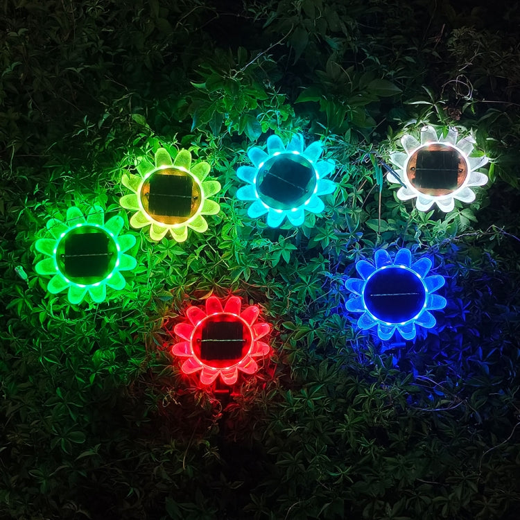 RGB Colorful Solar Garden Light Pool Light Outdoor Waterproof Lotus Light Water Drift Light