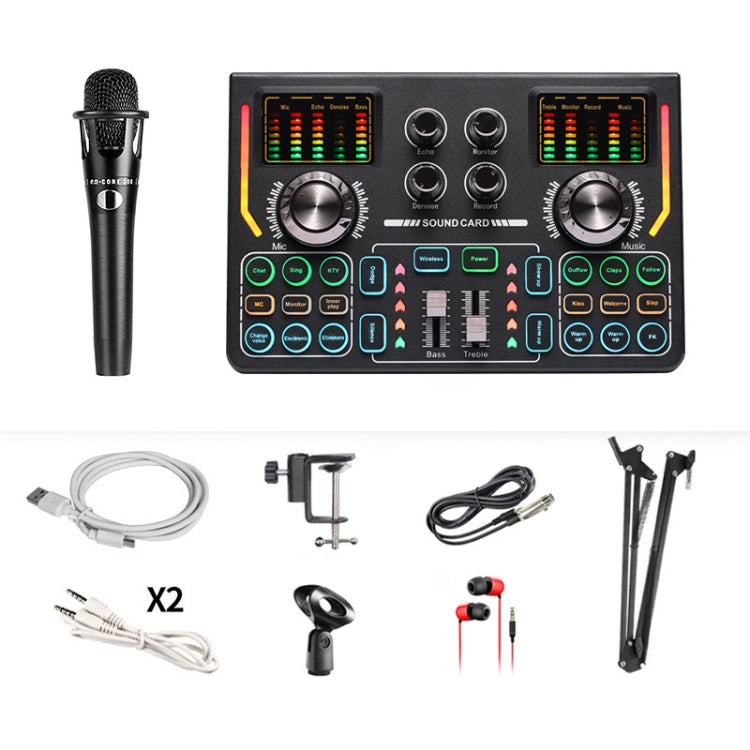 X5 Mixer Live Sound Card Set, Spec: Sound Card+E300+Headset+Bracket