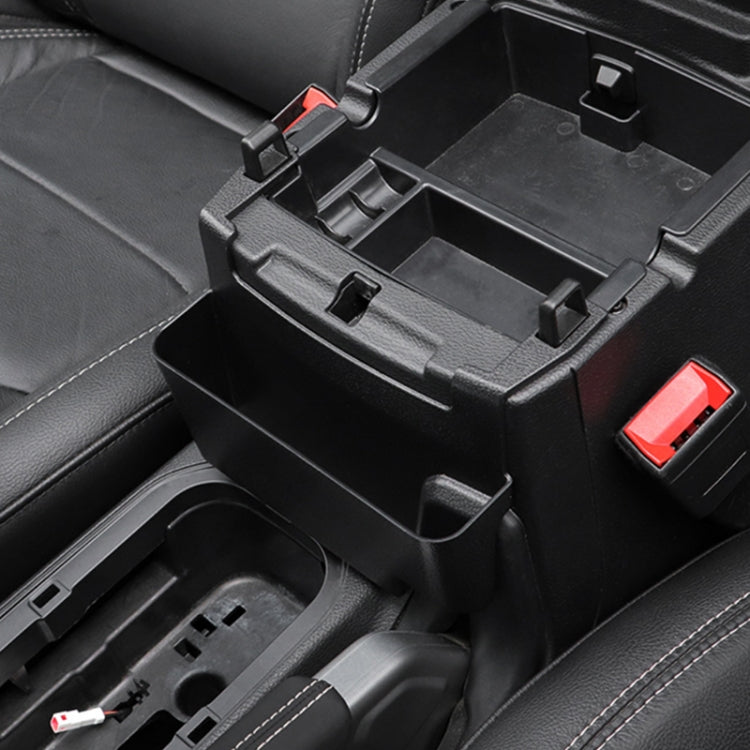 Car Center Console Hanging Armrest Storage Box For JEEP JL18-21(Black)
