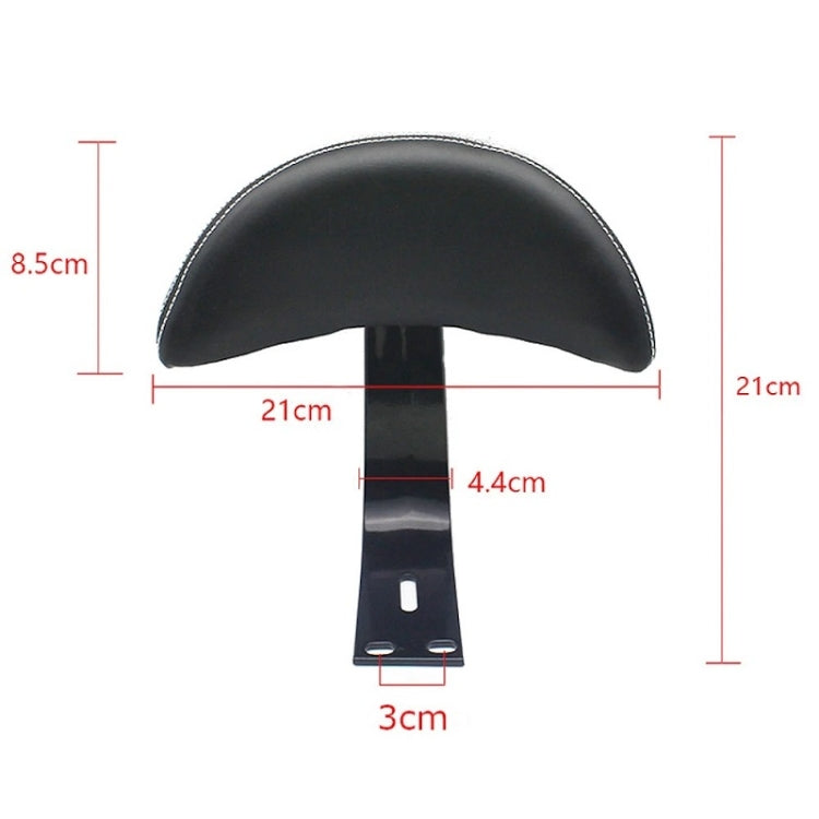 2 PCS Motorcycle Electric Vehicle Driving Rear Seat Safety Backrest Modification(Black)