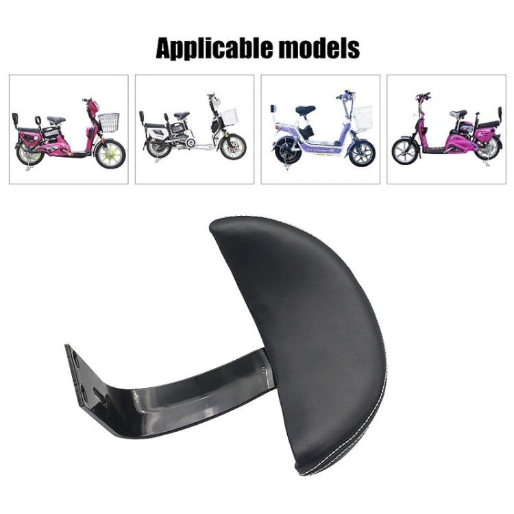 2 PCS Motorcycle Electric Vehicle Driving Rear Seat Safety Backrest Modification(Black)