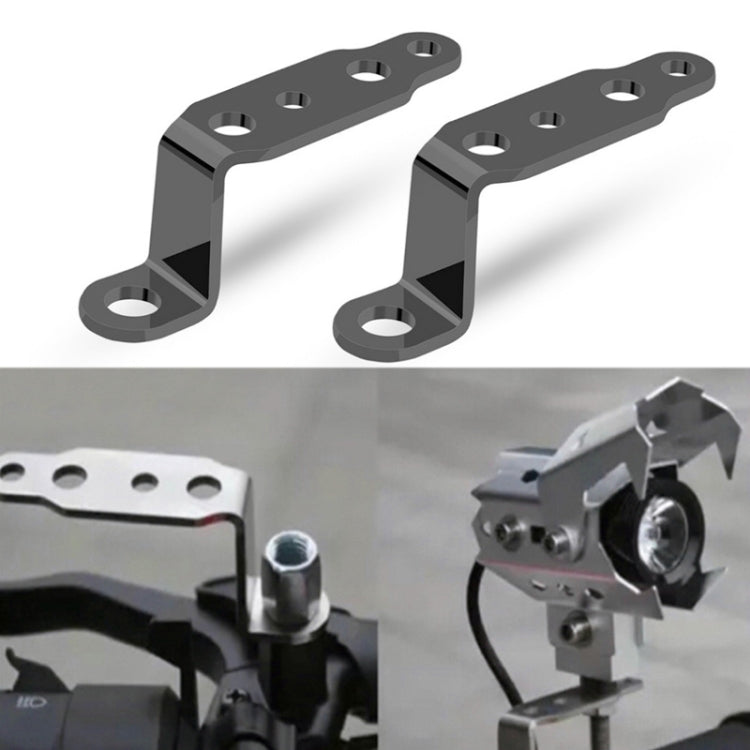 2 PCS Multifunction Motorcycle Modification Accessories Rearview Mirror Lamp Bracket