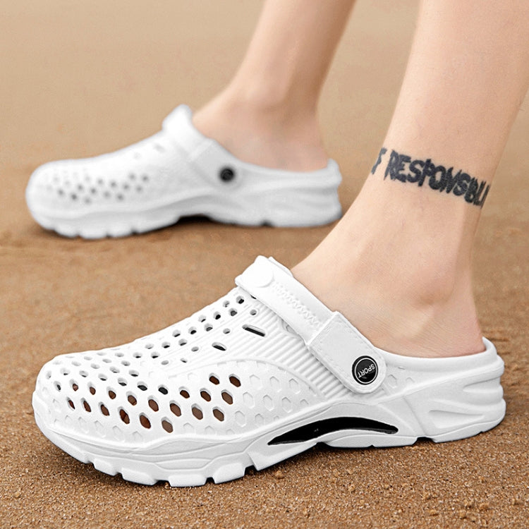 Men Sandals Summer Hole Sandals Outside Wear Beach Slippers, Size: 42