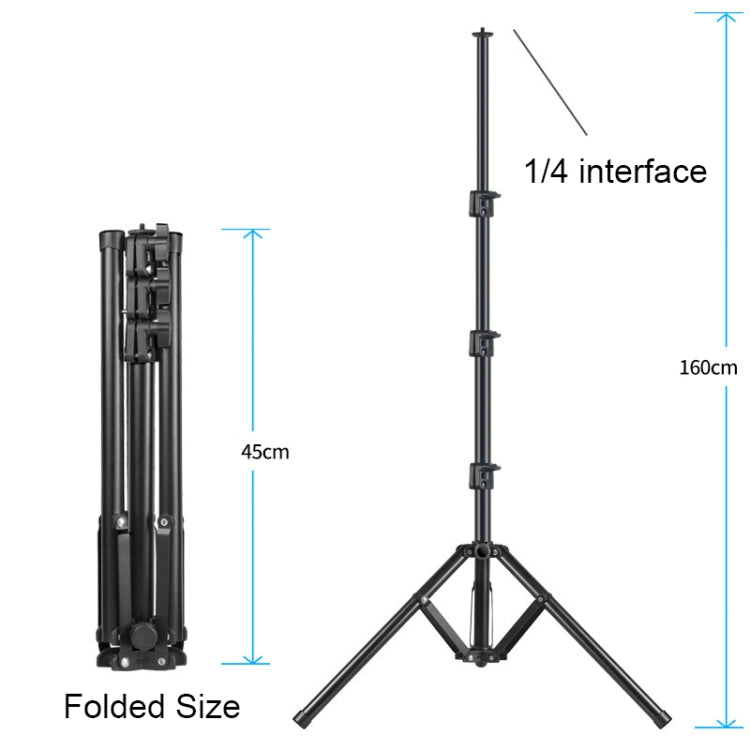 Thickened Telescopic Reverse Folding Live Bracket, Style: 1.6 m