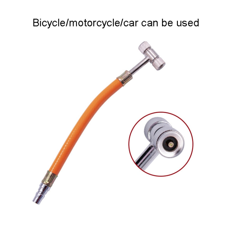 4 PCS Tire Double-head Air Nozzle Car Motorcycle Bicycle Air Nozzle(T-shaped Hose)