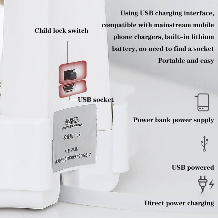 Gravity Induction Electric Bottled Water Pump USB Rechargeable Water Pump, Color: White