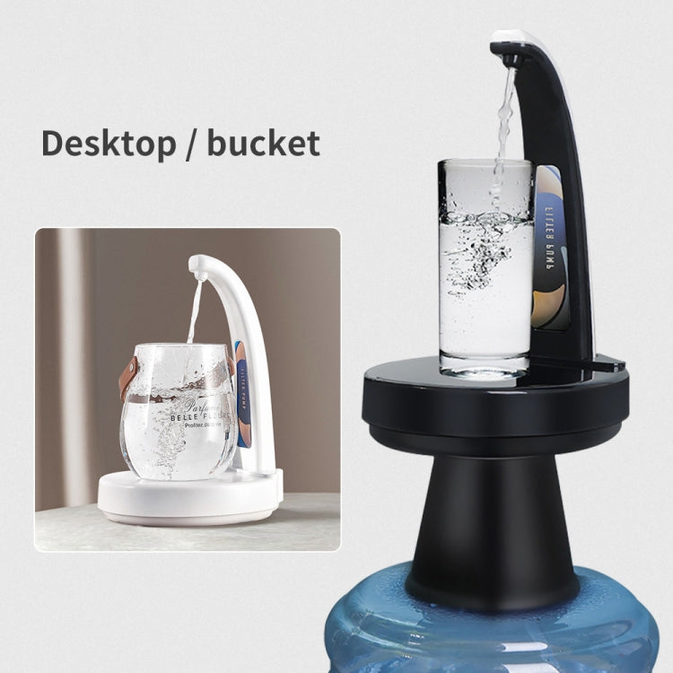 Gravity Induction Electric Bottled Water Pump USB Rechargeable Water Pump, Color: White