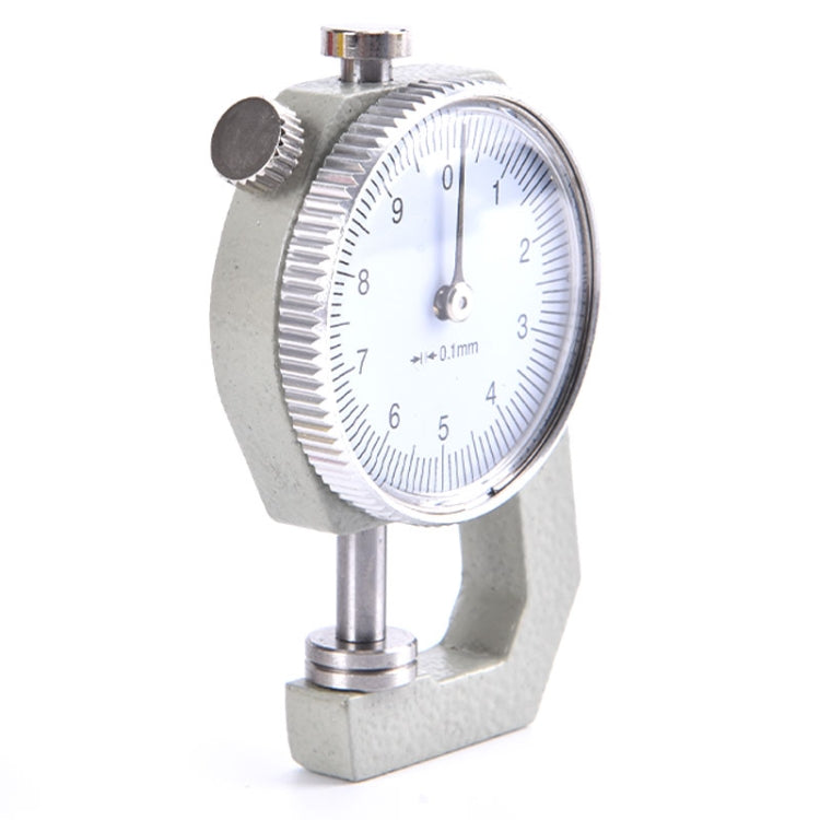 0-10mm Dial Thickness Gauge Leather Paper Thickness Meter Tester, Model: Flat Head