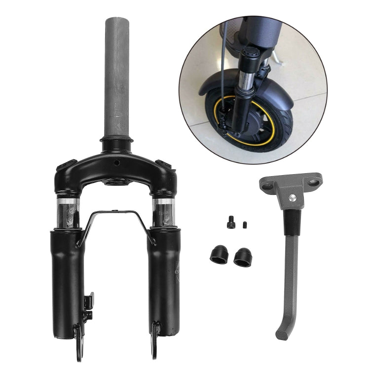 Front Fork Shock Absorber with Kickstand for Ninebot G30 Max Electric Scooter Accessories