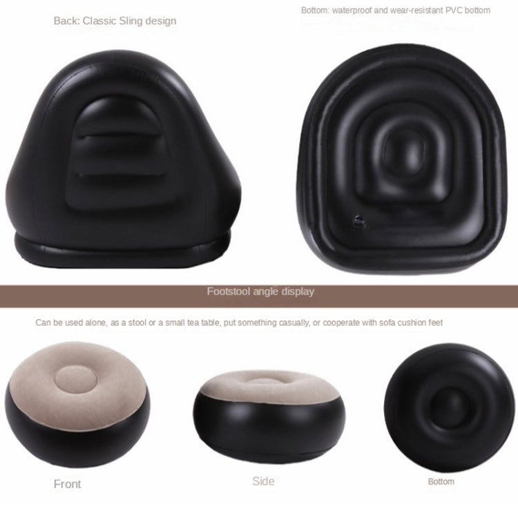 Lunch Break Inflatable Lazy Sofa, Bottom Color Random Delivery, Style: Single Sofa