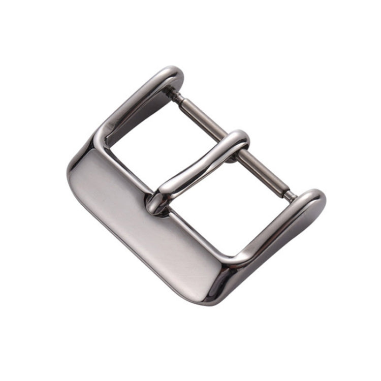 10 PCS IP Plated Stainless Steel Pin Buckle Watch Accessories, Color: Silver 14mm