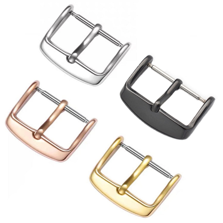 10 PCS IP Plated Stainless Steel Pin Buckle Watch Accessories, Color: Silver 14mm