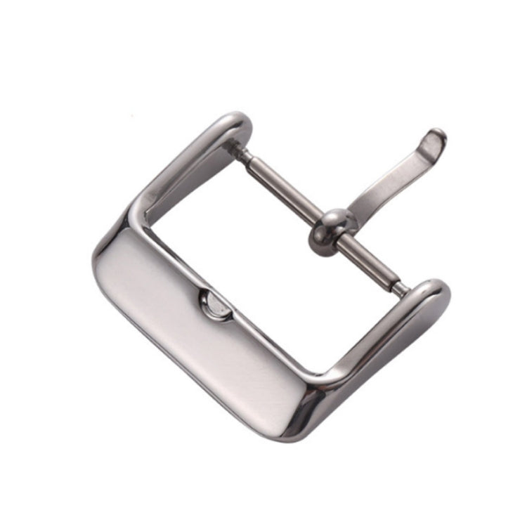 10 PCS IP Plated Stainless Steel Pin Buckle Watch Accessories, Color: Silver 14mm