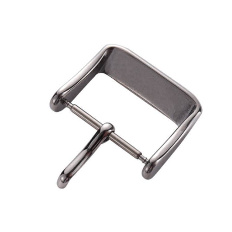 10 PCS IP Plated Stainless Steel Pin Buckle Watch Accessories, Color: Silver 14mm