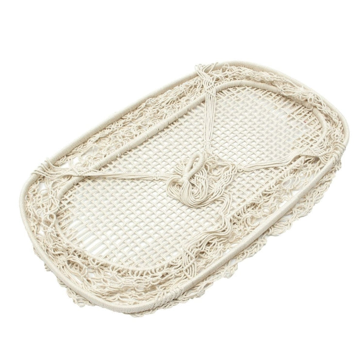 White Cotton Baby Garden Hanging Hammock Baby Cribs Cotton Woven Rope Swing Patio Chair Seat Bedding Baby Care 90*87*57cm