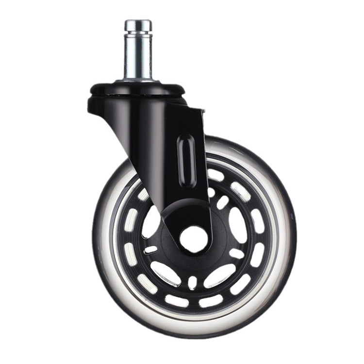 5 PCS Furniture PU Universal Plug Caster Office Chair Mute Wheel, Size: 2 Inch