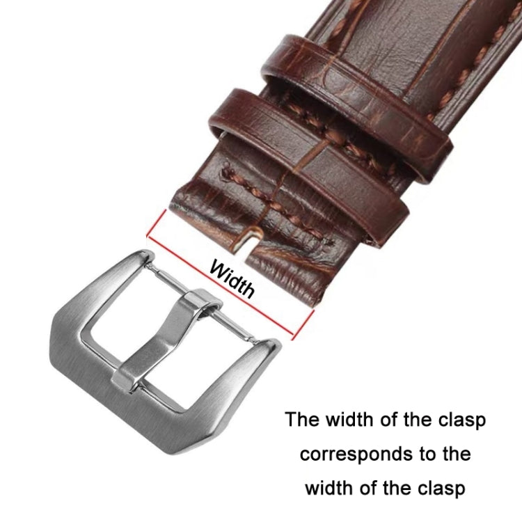 3 PCS Stainless Steel Brushed Pin Buckle Watch Accessories, Color: 20mm Steel Color