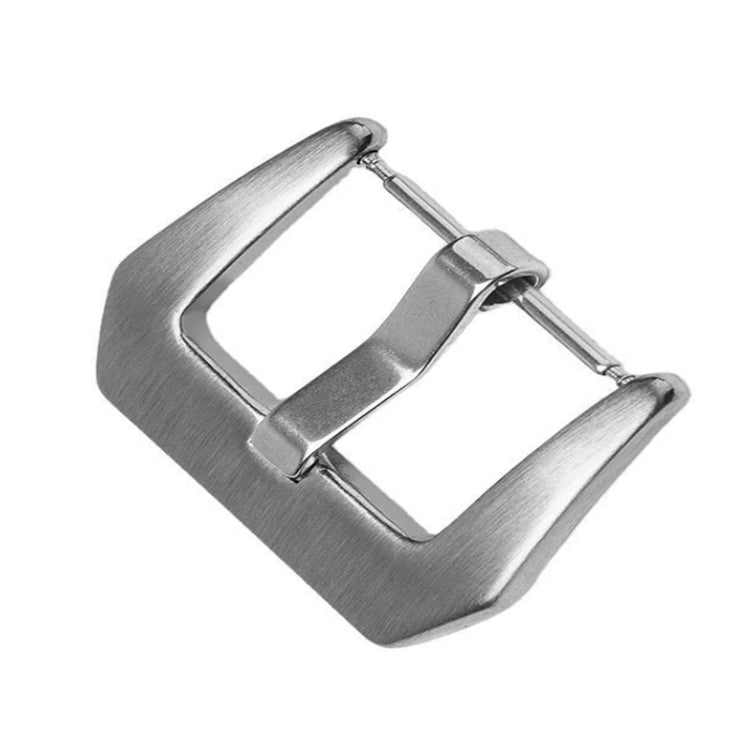 3 PCS Stainless Steel Brushed Pin Buckle Watch Accessories, Color: 24mm Steel Color