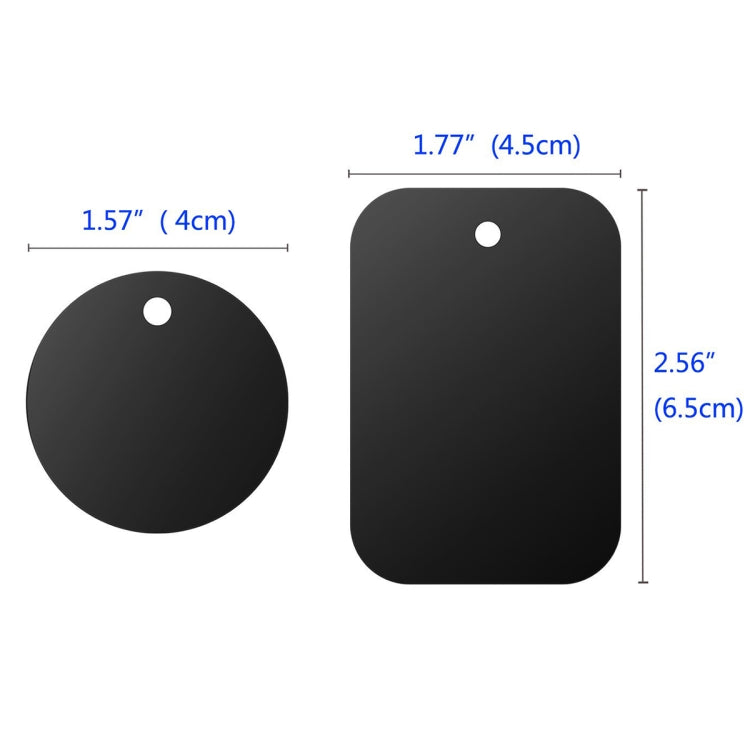 30 PCS Car Phone Holder Magnetic Sheet, Spec: 40mm+45x65mm (with Tape)