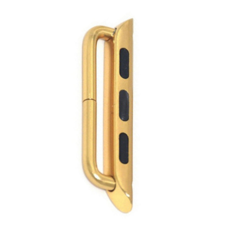 10 PCS Stainless Steel Strap Connector For iwatch1/2/3/4 Generation, Color: Original 38/40/41mm -22mm Gold