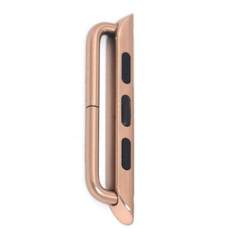 10 PCS Stainless Steel Strap Connector For iwatch1/2/3/4 Generation, Color: Original 38/40/41mm -22mm Rose Gold