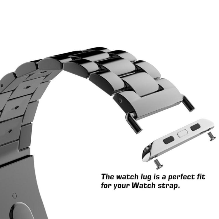 10 PCS Stainless Steel Strap Connector For iwatch1/2/3/4 Generation, Color: Original 38/40/41mm -22mm Rose Gold