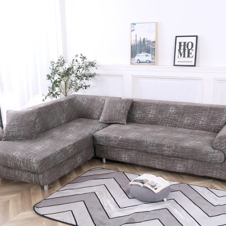 Fabric High Elastic All Inclusive Lazy Sofa Cover, Size: 2 Persons