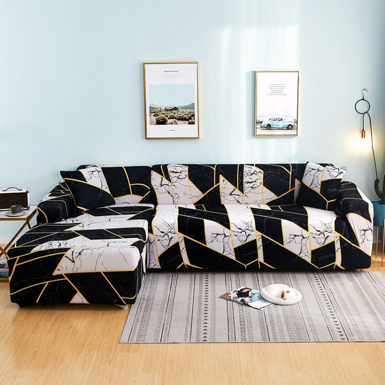 Fabric High Elastic All Inclusive Lazy Sofa Cover, Size: 2 Persons