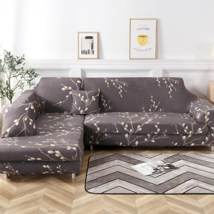 Fabric High Elastic All Inclusive Lazy Sofa Cover, Size: 2 Persons