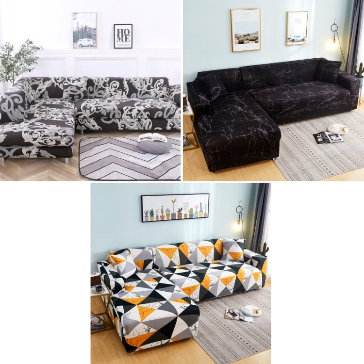 Fabric High Elastic All Inclusive Lazy Sofa Cover, Size: 2 Persons
