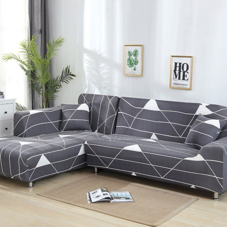 Fabric High Elastic All Inclusive Lazy Sofa Cover, Size: 3 Persons