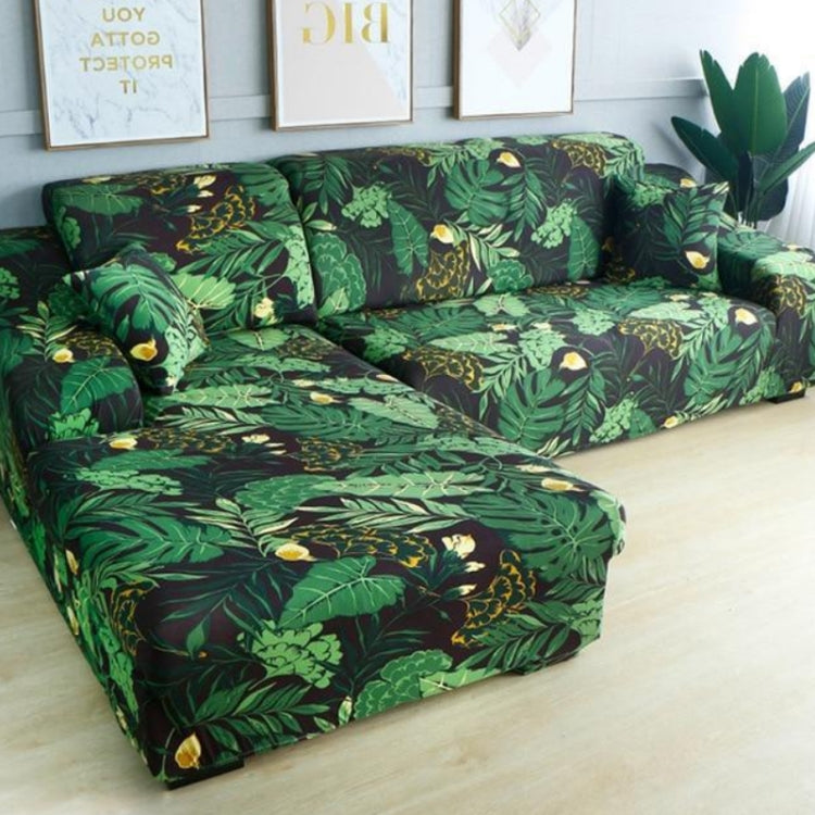 Fabric High Elastic All Inclusive Lazy Sofa Cover, Size: 3 Persons