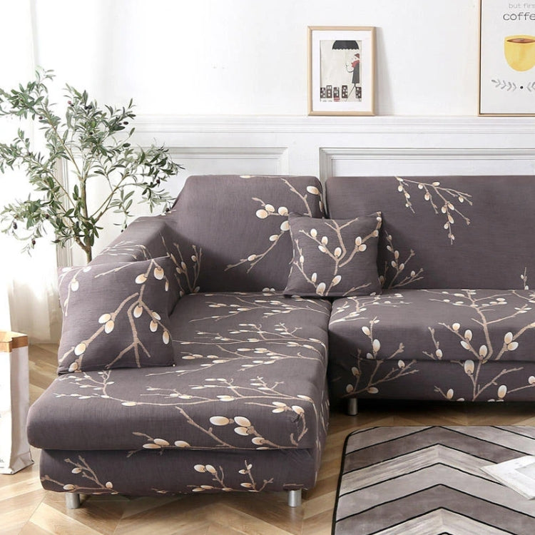 Fabric High Elastic All Inclusive Lazy Sofa Cover, Size: 3 Persons