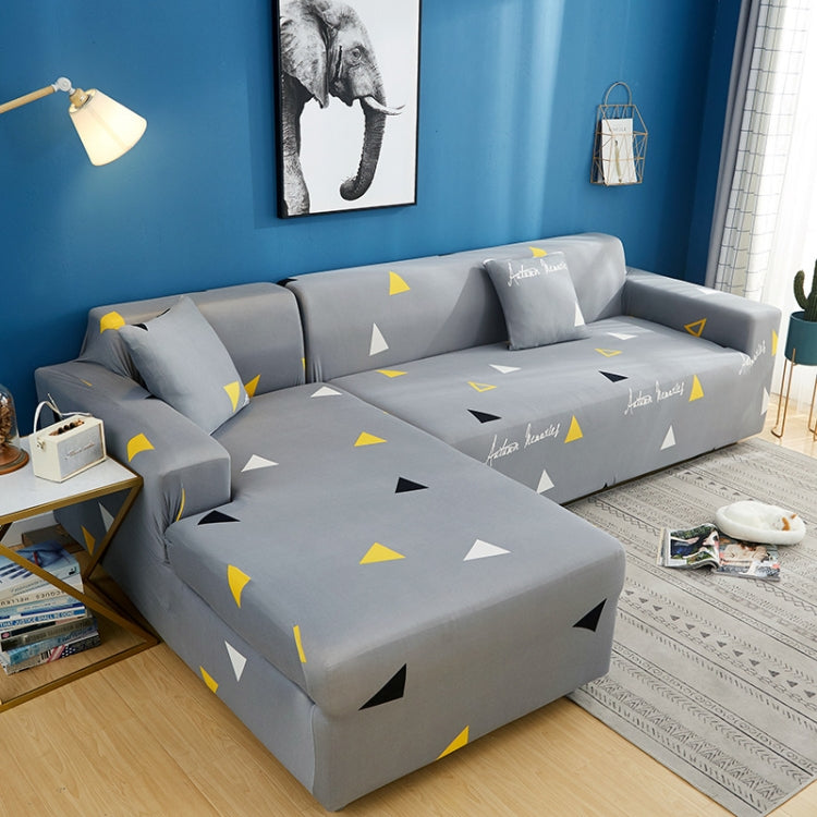 Fabric High Elastic All Inclusive Lazy Sofa Cover, Size: 4 Persons