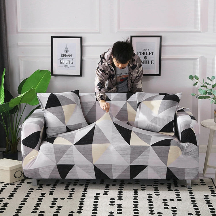 Fabric High Elastic All Inclusive Lazy Sofa Cover, Size: 4 Persons