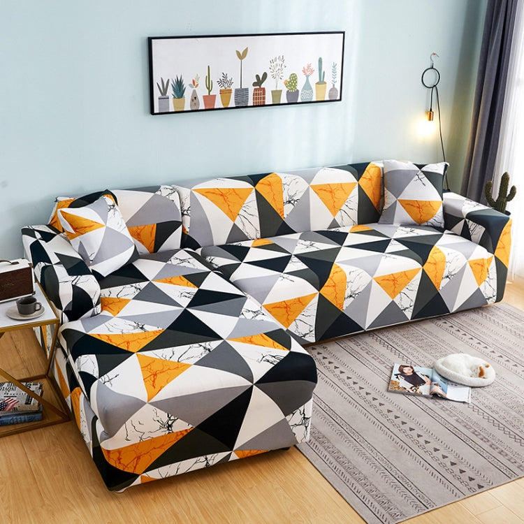 Fabric High Elastic All Inclusive Lazy Sofa Cover, Size: 4 Persons