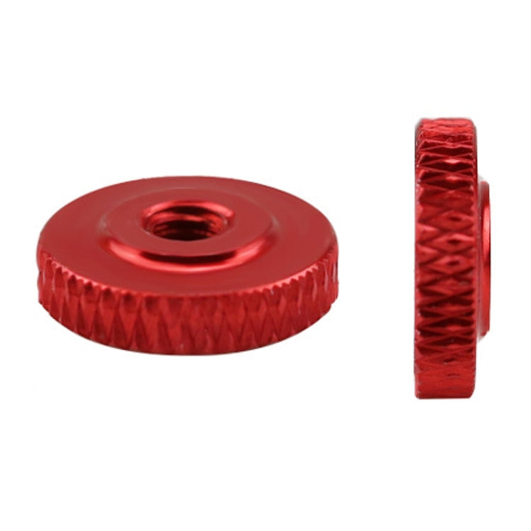 10 PCS Knurled Aluminum Alloy Single Layer Hand Tight Nut, Product specification: M3-D11*3Red
