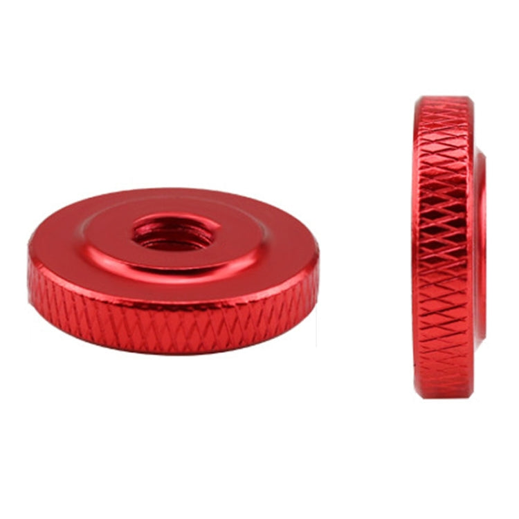 10 PCS Knurled Aluminum Alloy Single Layer Hand Tight Nut, Product specification: M6-D20*5Red