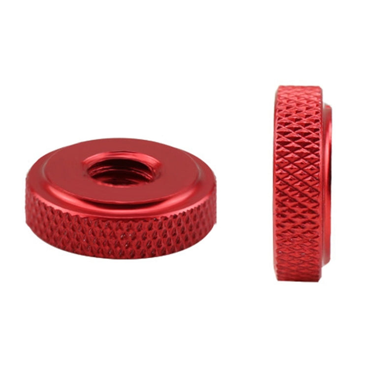 10 PCS Knurled Aluminum Alloy Single Layer Hand Tight Nut , Product specification: M10-D20*8Red
