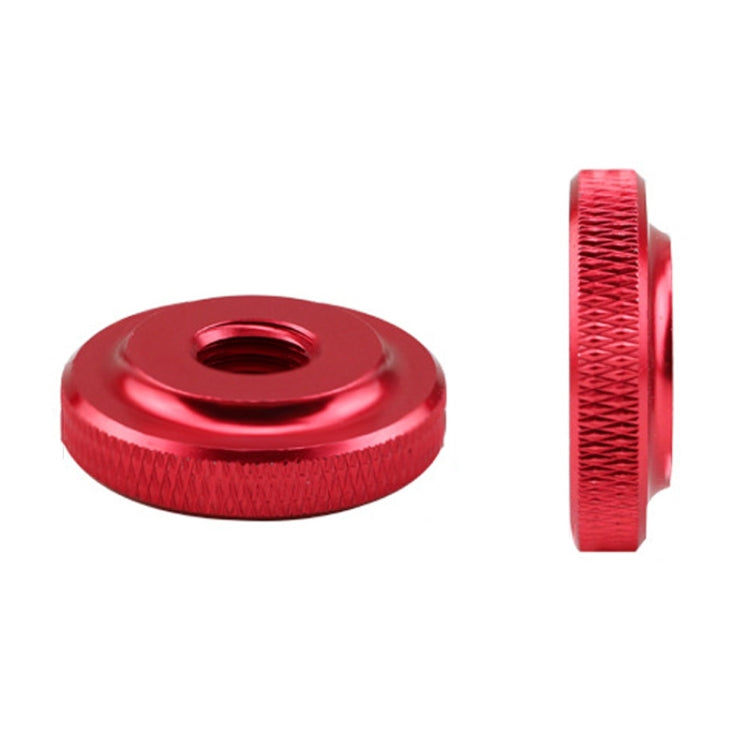 10 PCS Knurled Aluminum Alloy Single Layer Hand Tight Nut , Product specification: M10-D30*8Red