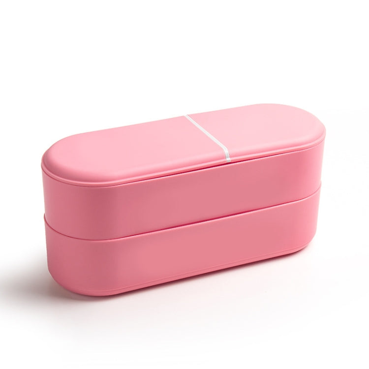 Household Battery Storage Box Data Cable Charger Storage Organizer Box, Color: Pink 3 Layer