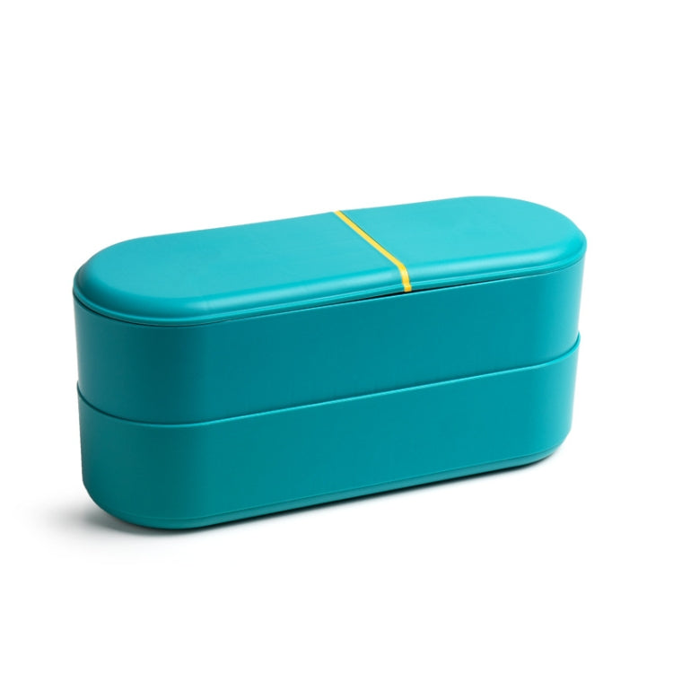 Household Battery Storage Box Data Cable Charger Storage Organizer Box, Color: Blue 3 Layer
