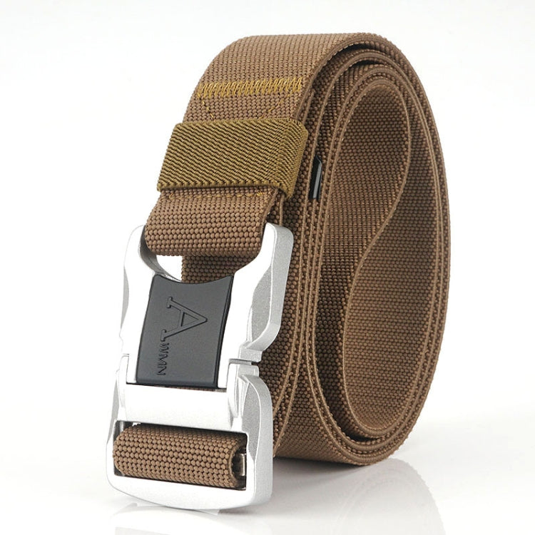 Outdoor Leisure Aluminum Alloy Safety Buckle Belt, Length: 125cm