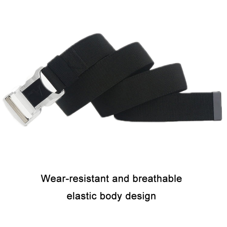 Outdoor Leisure Aluminum Alloy Safety Buckle Belt, Length: 125cm